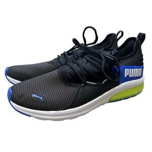 Puma Electron 2.0 Sport Virtual Lace Up Sneakers Men's Sz 12 Black Blue Casual